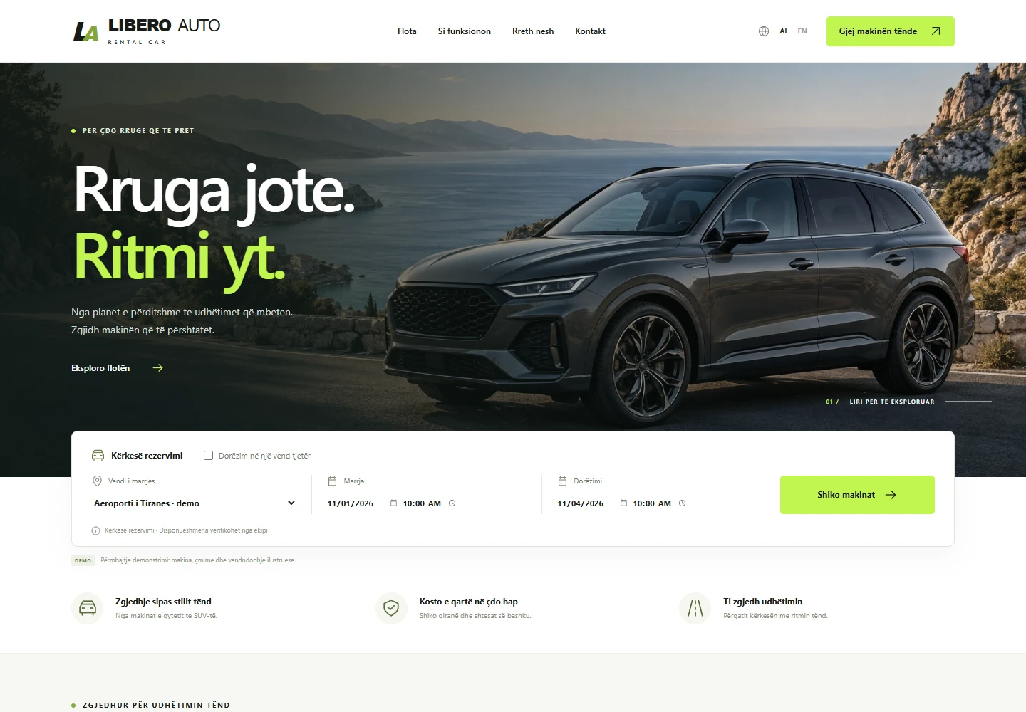 LIBERO AUTO — actual project screenshot